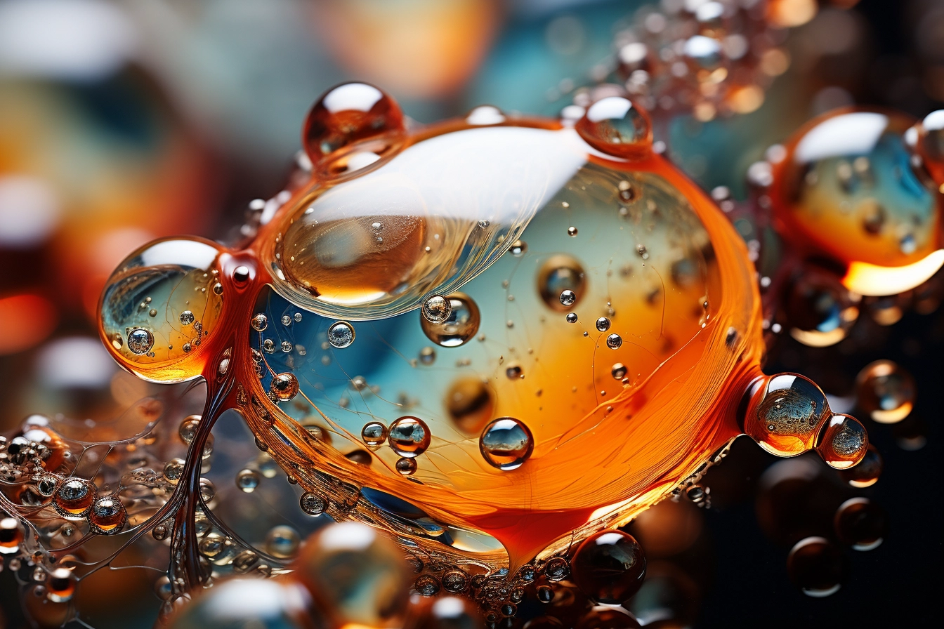 How Mayonnaise is made - The chemistry behind it 3 Oil and vinegar emulsification photography created by AI